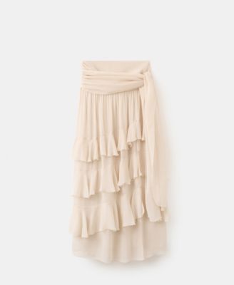 Women's Bow Ruffled Skirt