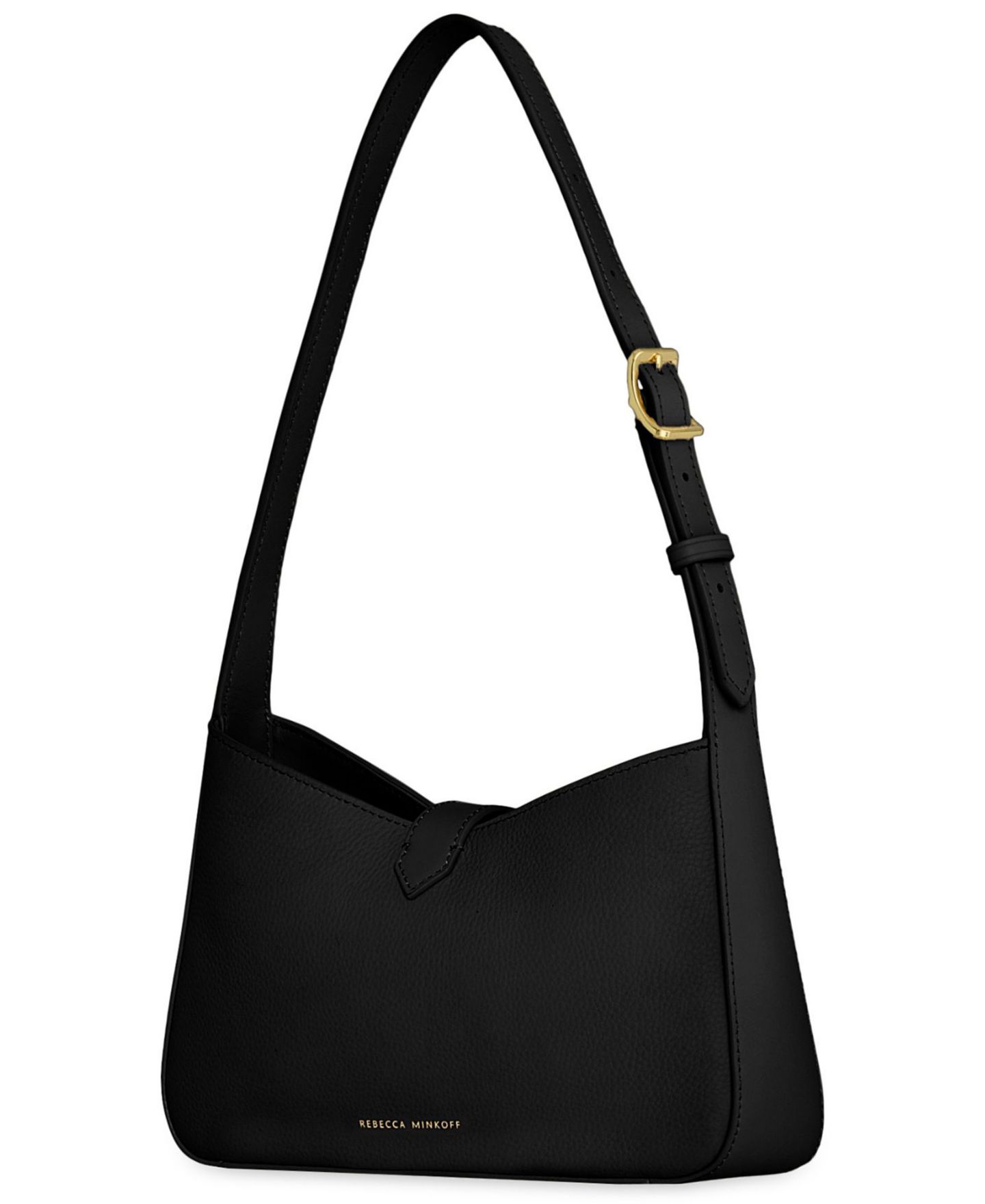 Женская сумка Rebecca Minkoff Megan Medium Leather Shoulder, цвет: Чёрный — фото 2
