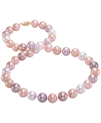 Cultured Freshwater Pearl (10-11mm) 18” Necklace in 14k Yellow Gold