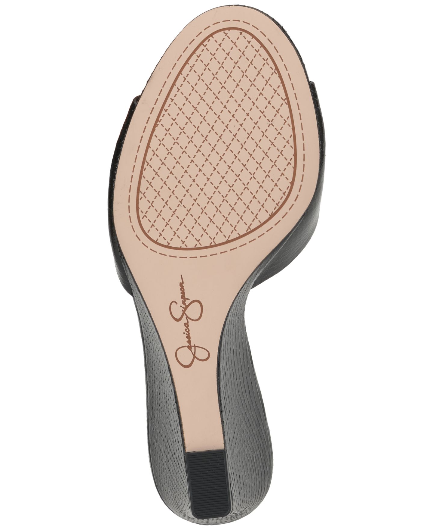 Женские сандалии Jessica Simpson Bolir Wedge, цвет: Чёрный змеиный — фото 5