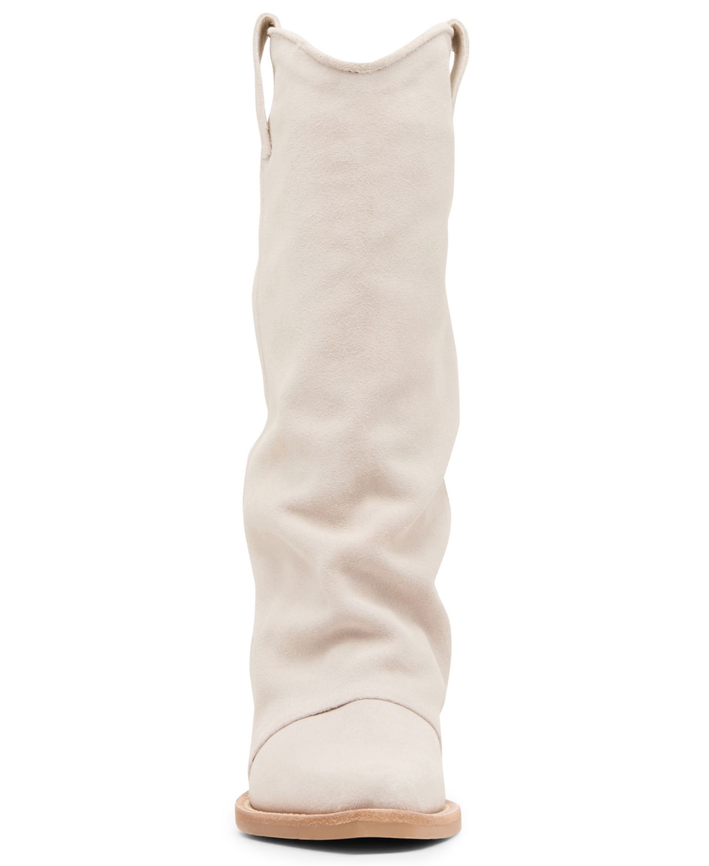 Женские ботинки Steve Madden Aldora Western Slouch, цвет: Костяной замшевый — фото 6