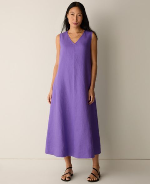 Женское платье Eileen Fisher & Plus Size Sleeveless V-Neck, цвет: Petun