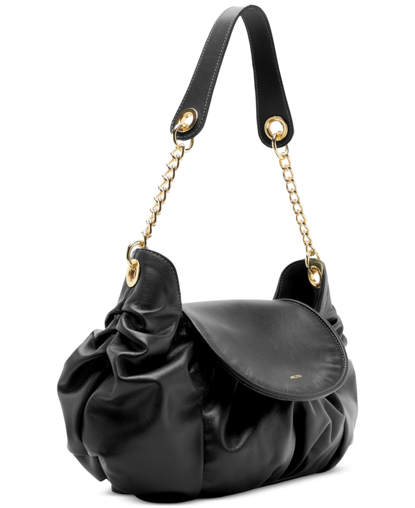 Женская сумка Arezzo Molly Medium Leather Shoulder Handbag, цвет: Чёрный — фото 5