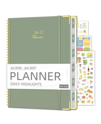 Academic Planner 2026-2027 Weekly Monthly Hardcover Tabs