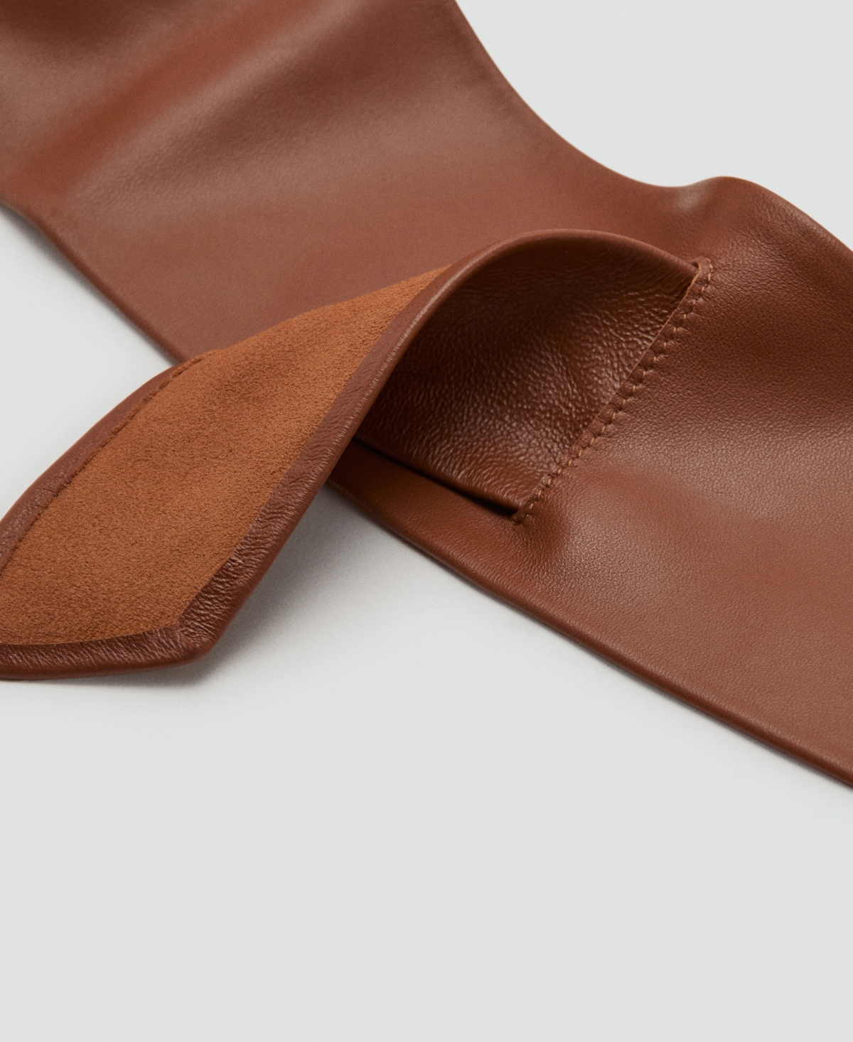 Mango Women's Leather Cummerbund Belt