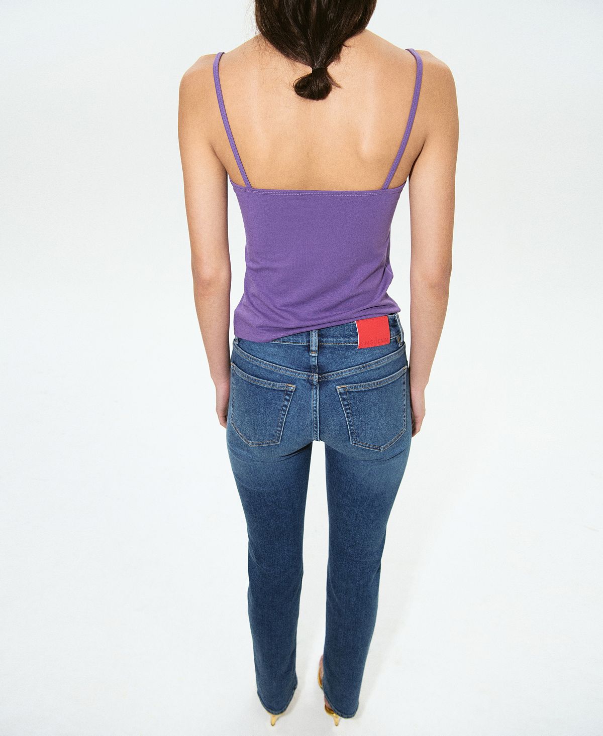 Mango Women's Starring Hailey Bieber Mid-Rise Skinny Jeans view 4 — MAYCSS fashion products