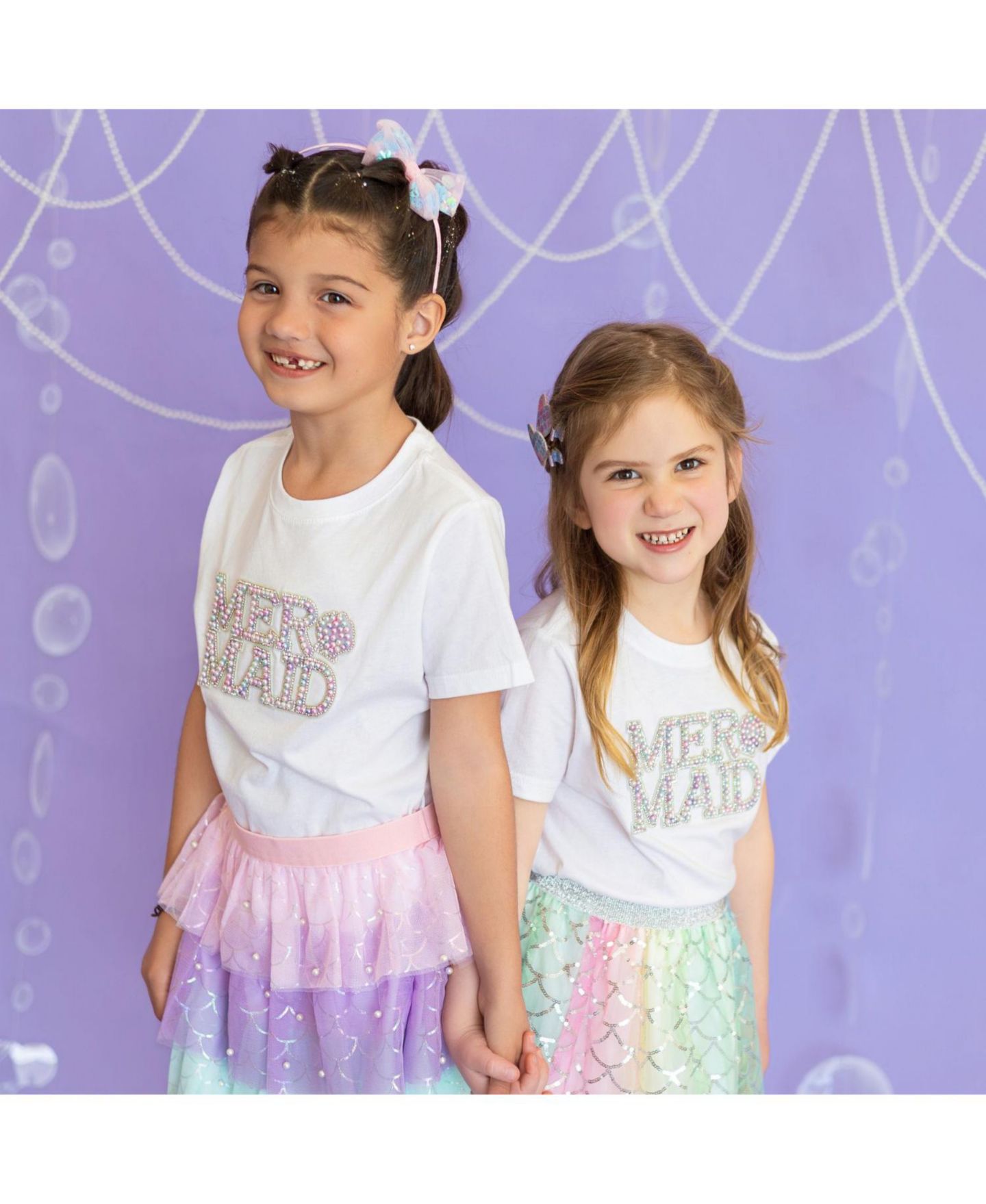 Аксессуары для волос Sweet Wink Mermaid Sequin Bow Headband для девочек, цвет: Розовый — фото 4