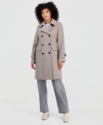 Women's Double-Breasted Coat, Created for Macy's