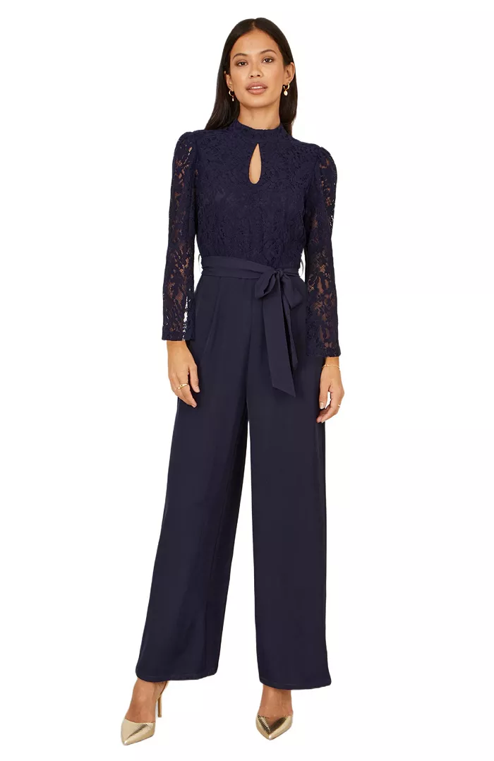 Women's Lace Applique Jumpsuit