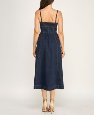 Denim Jumper Dress - Macy's