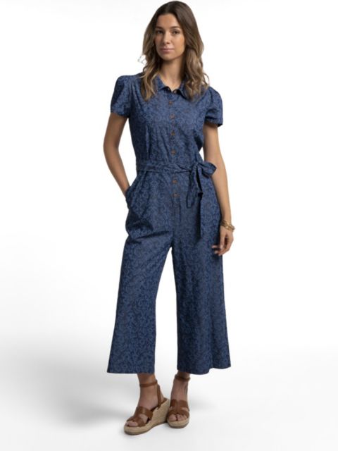Женский комбинезон Brakeburn Buzios Jumpsuit, цвет: Синий