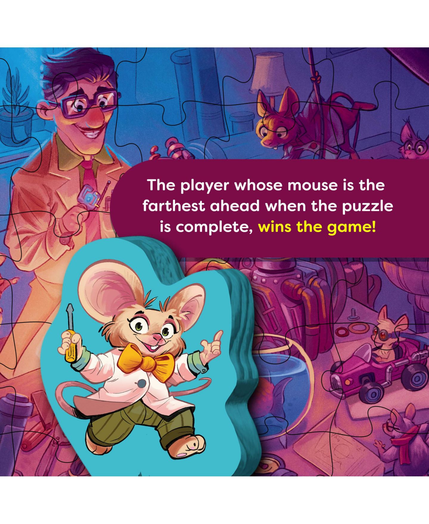 Детская настольная игра Haba Puzzle Memory Crazy Copter Two-Puzzle Board Game, Ages 5+, цвет: Синий — фото 5