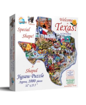 Welcome To Texas 1000 Piece Jigsaw Puzzle For Adults Special Shape