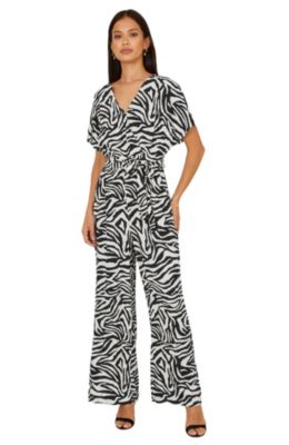 Women's Zebra Print Relaxed Jumpsuit