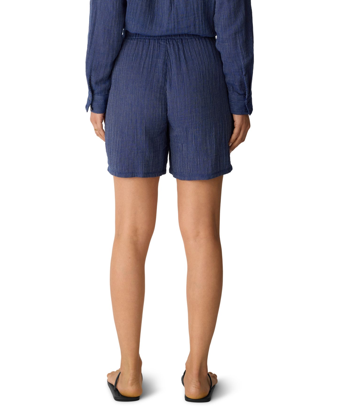 Женские шорты Eileen Fisher Drawstring Shorts, Regular And Plus Size, цвет: Deep Dive — фото 4