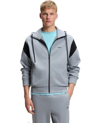 Men's Regular-Fit Zip-Up Spacer Pique Sweatshirt