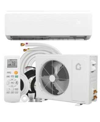 9000 BTU Mini Split AC and Heat Pump, 19 SEER2 Inverter Ductless System, Cools 450 Sq. Ft, Pre-Charged Kit, Ultra-Quiet