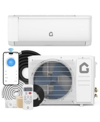 9000 BTU Mini Split AC and Heat Pump, 18.5 SEER2 Inverter, WiFi and Alexa, Cools 450 Sq. Ft, Installation Kit