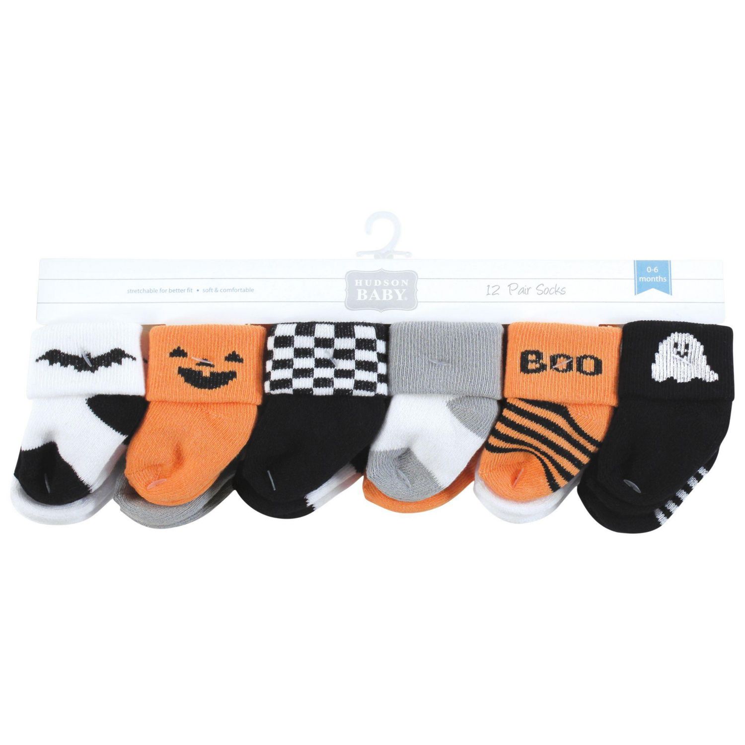 Infant Baby Cotton Rich Newborn and Terry Socks 12-Pack