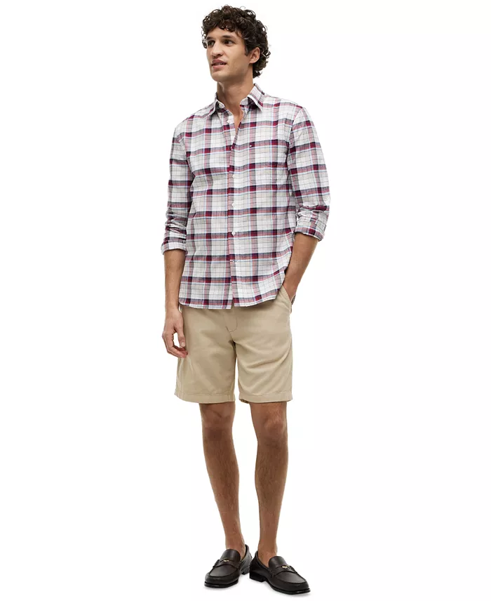 Men's Oxford Medium Check Regular-Fit Shirt - thumbnail 2