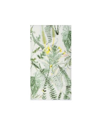 Parson Abstract Botanical Watercolor  Cotton Printed Dishtowel