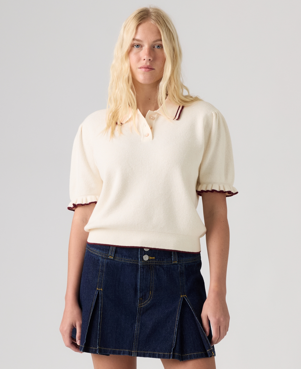 Levi's Women's Short-Sleeve Pull-On Polo Shirt