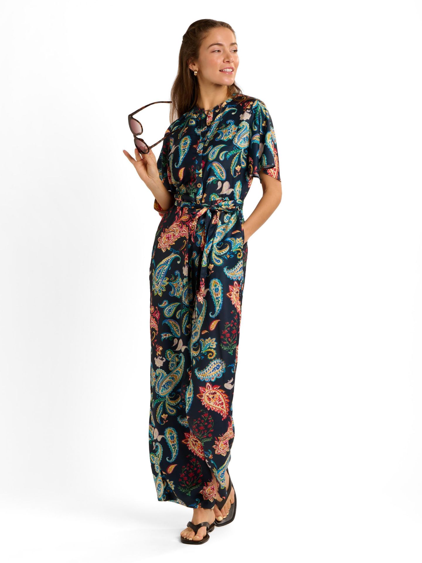 Женский комбинезон Brakeburn Olivia Jumpsuit, цвет: Тёмно-синий — фото 1