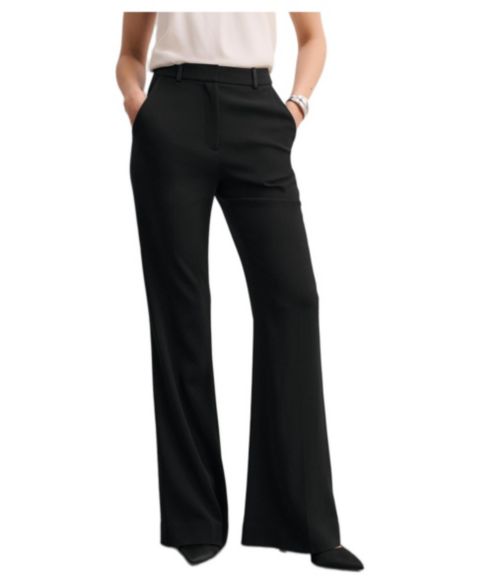 Женские брюки The Fold Lexington Clever Crepe, цвет: Чёрный