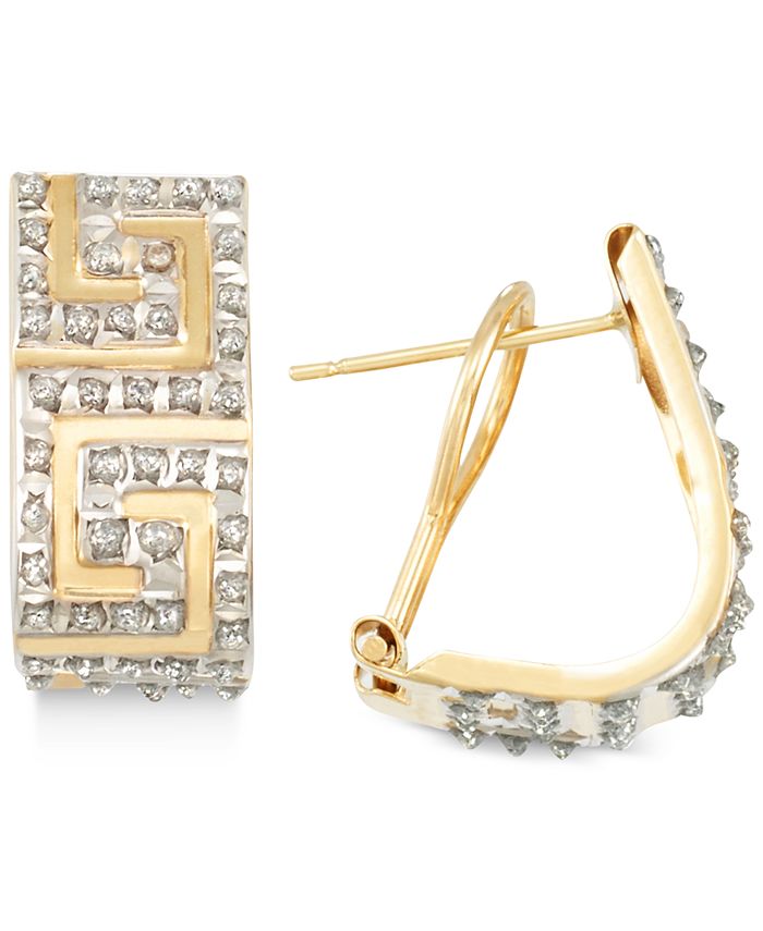 Diamond fascination hoop earrings best sale