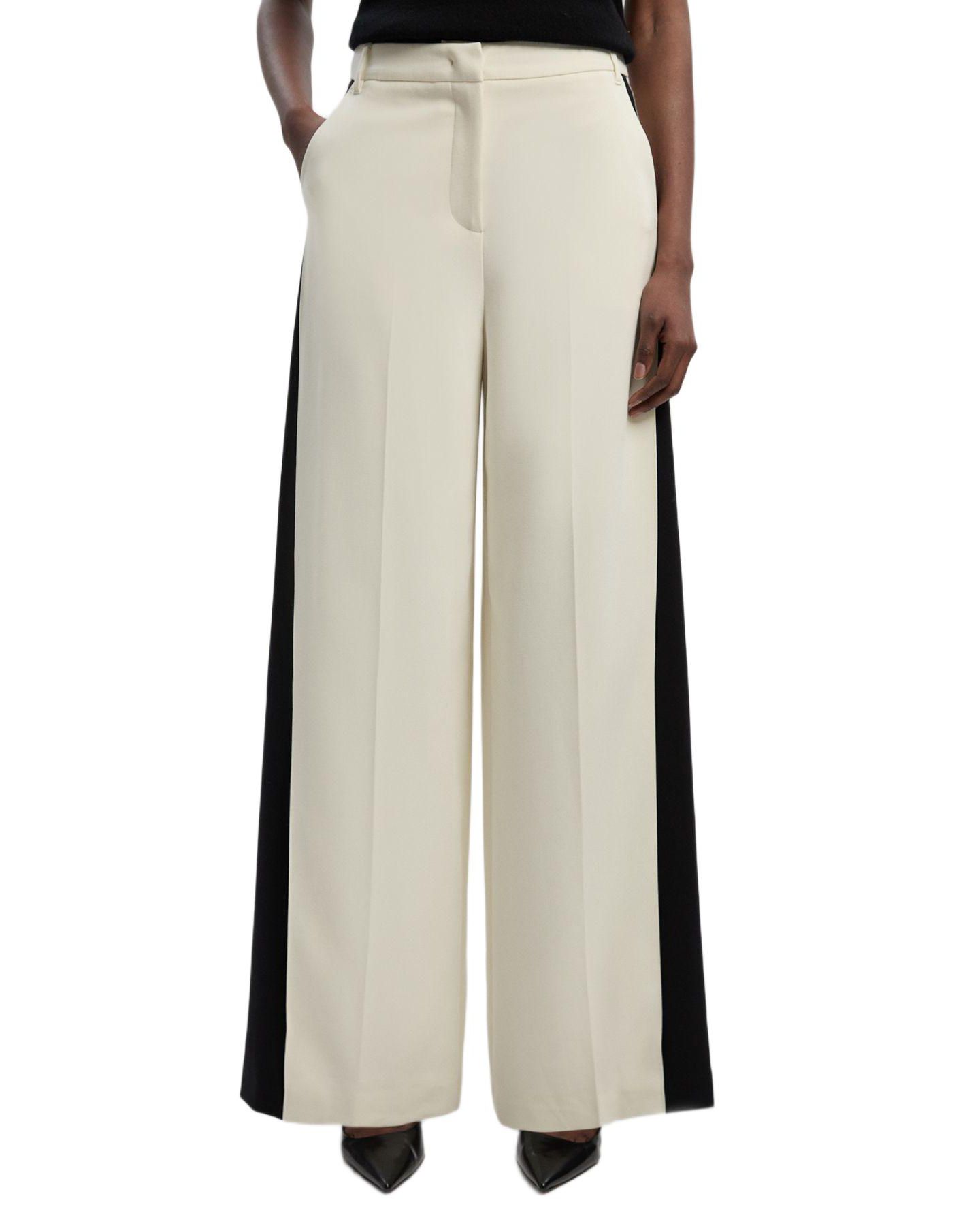 Женские брюки Karen Millen Contrast Colour Wide Leg Trouser, цвет: Mono — фото 1