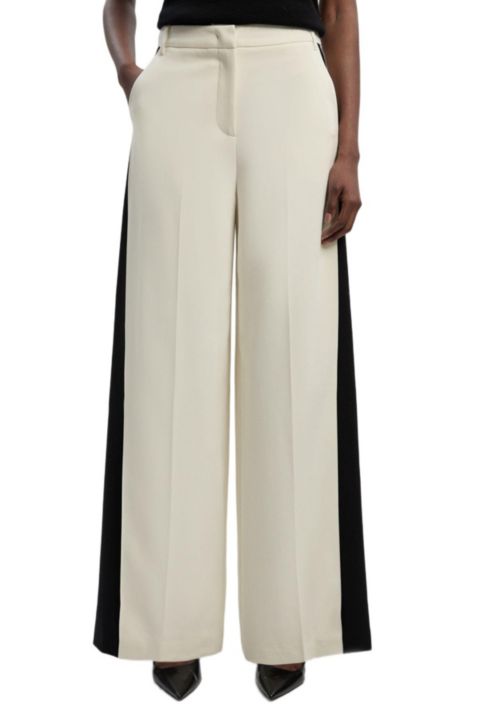 Женские брюки Karen Millen Contrast Colour Wide Leg Trouser, цвет: Mono