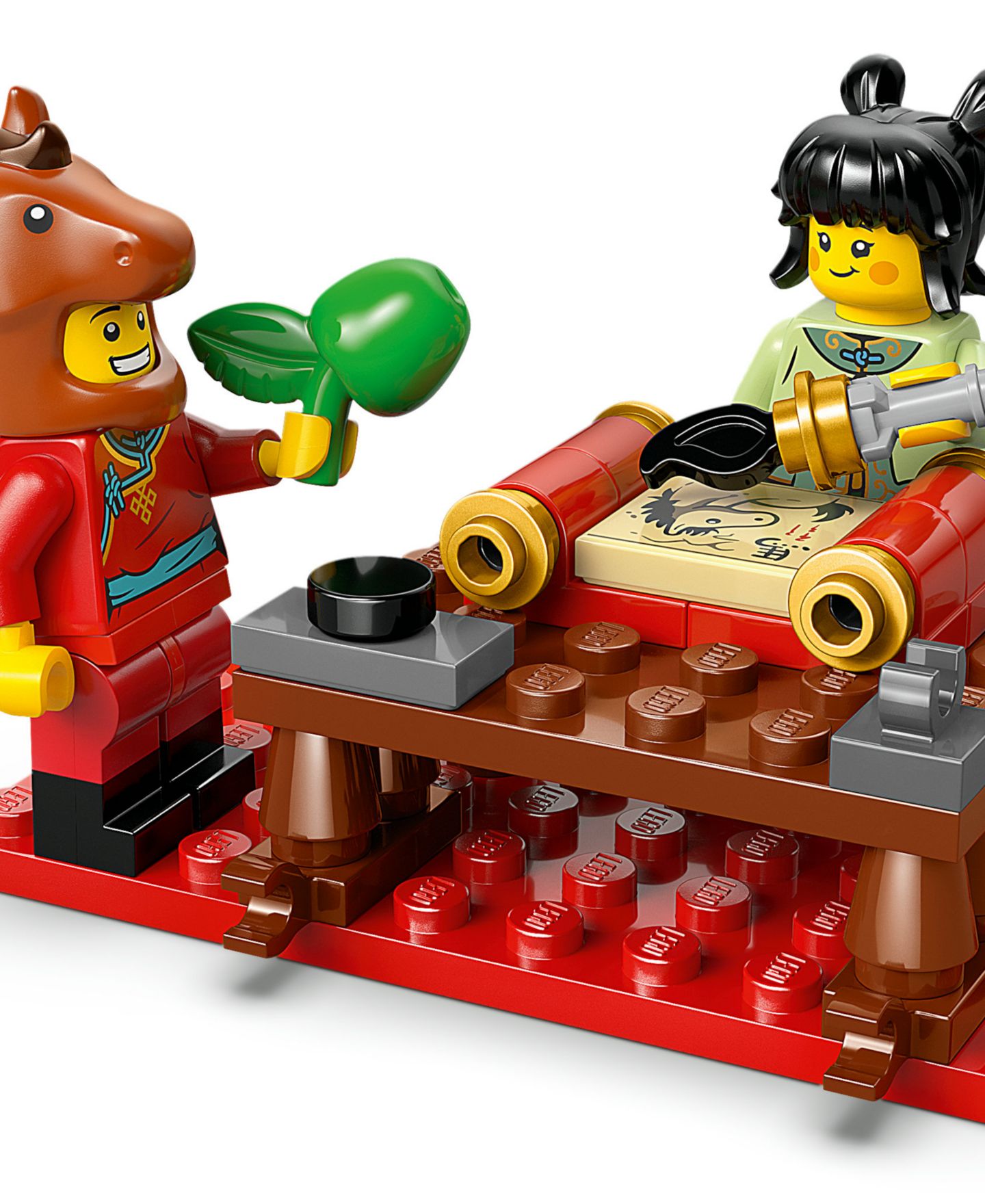 Детский конструктор LEGO® Chinese Festivals Galloping Horses Canvas Toy 80119 — фото 11