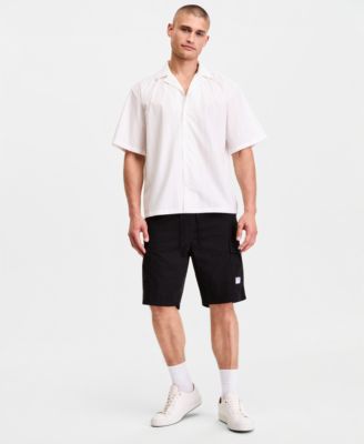 ジャケット・アウター HUGO Goat Leather Short Sleeve Shirt M48 HUGO by Hugo Boss Men's Eligino Short-Sleeve Button-Up Shirt - Macy's