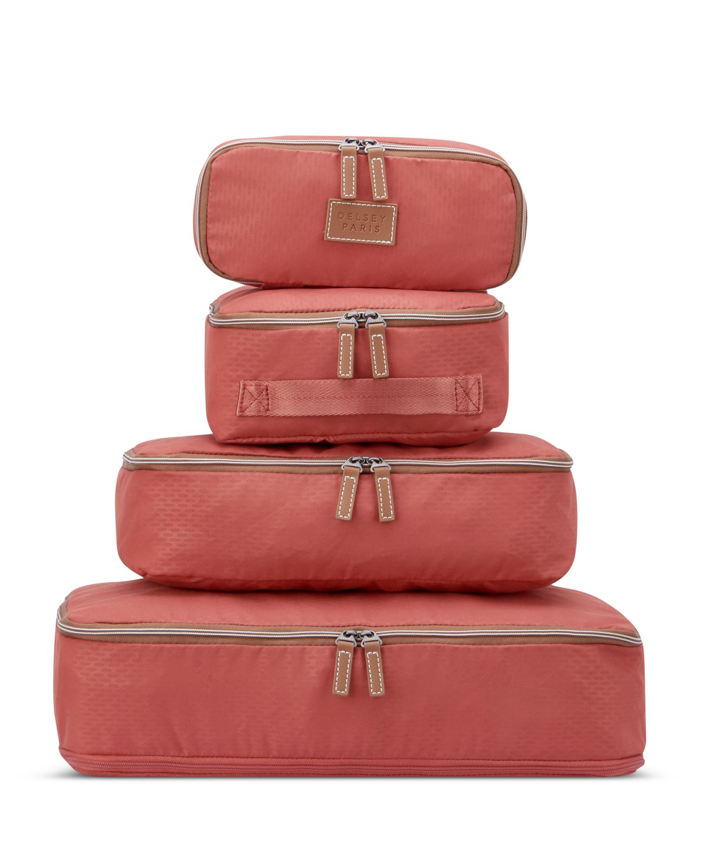 Сумки Delsey Paris Chatelet Air 2.0 Packing Cubes, Set of 4, цвет: Терракотовый — фото 9