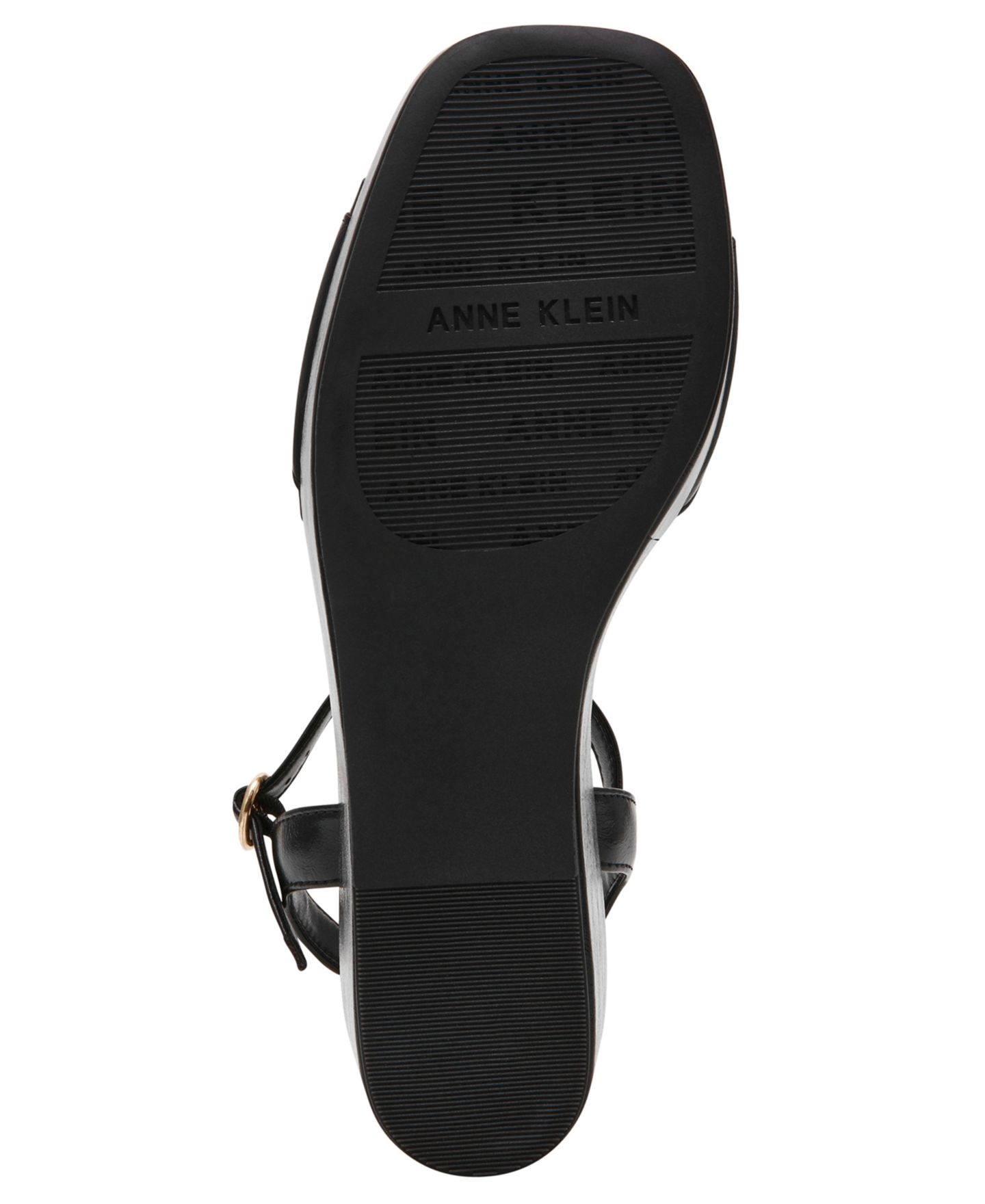 Женские сандалии Anne Klein Sky Platform Wedge, цвет: Чёрный гладкий — фото 5