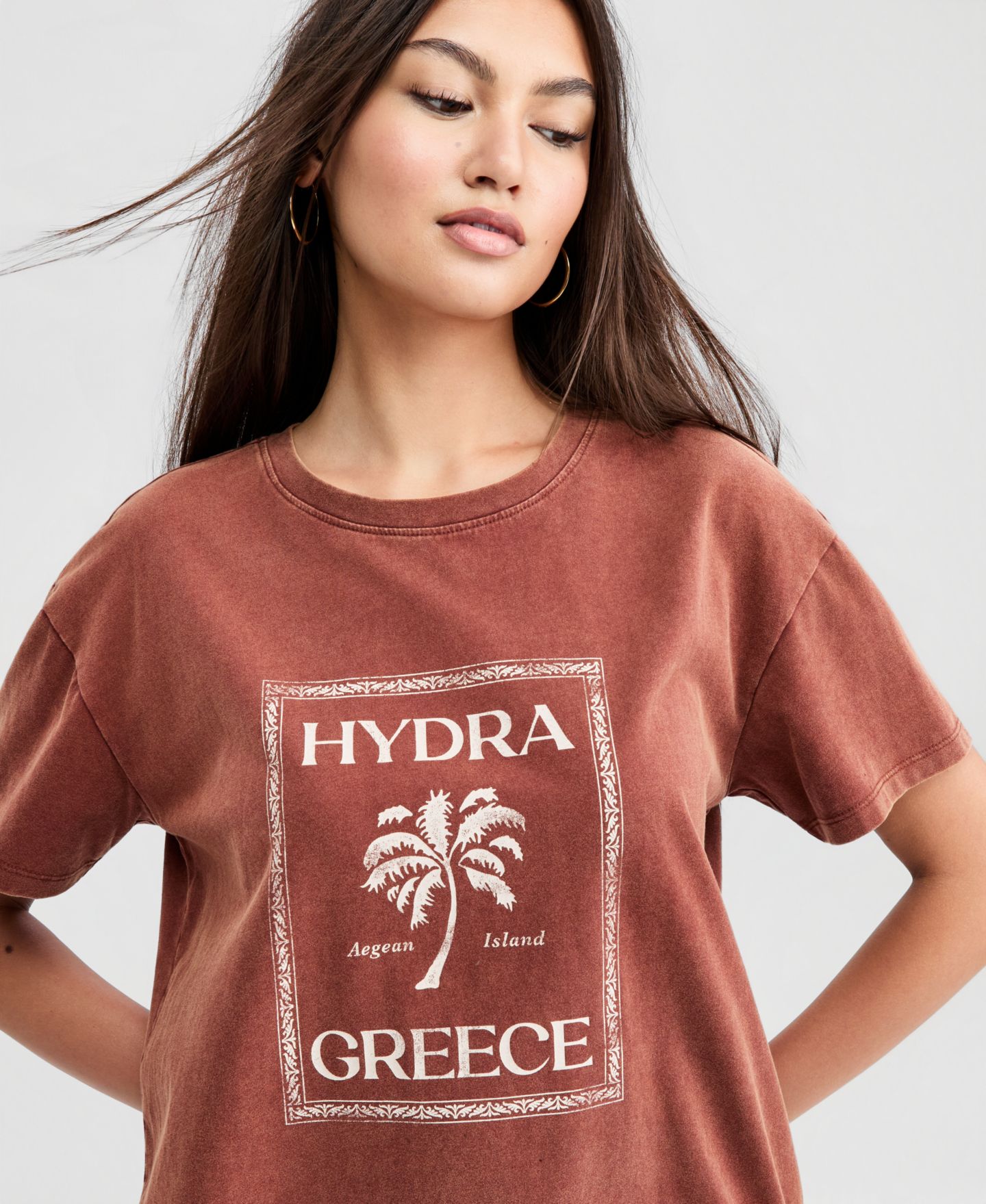 Женская футболка And Now This Hydra Graphic, цвет: Коричневый варёный — фото 3