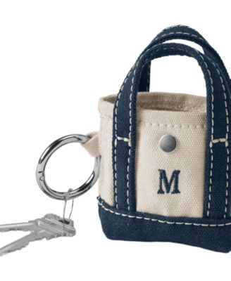 Pre-Monogrammed Letter M Micro Canvas Tote