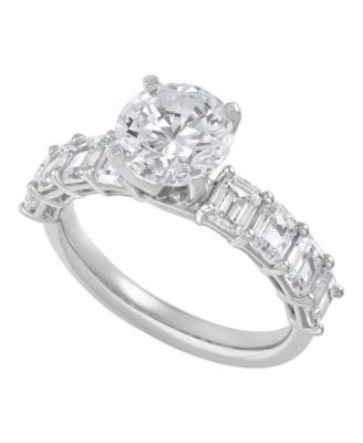 IGI Certified Lab Grown Diamond Ring (4 ct. t.w.) in 14k White or Yellow Gold