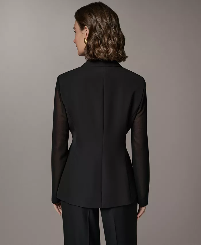 Women's Double Breasted Long-Sleeve Blazer - thumbnail 5