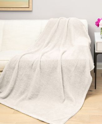 HGTV Teddy Sherpa Fur Throw, 50" x 70"