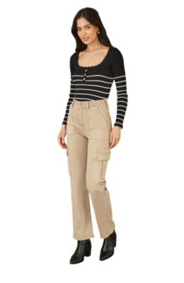 Women's High Waist Utility Stretch Cargo Pants