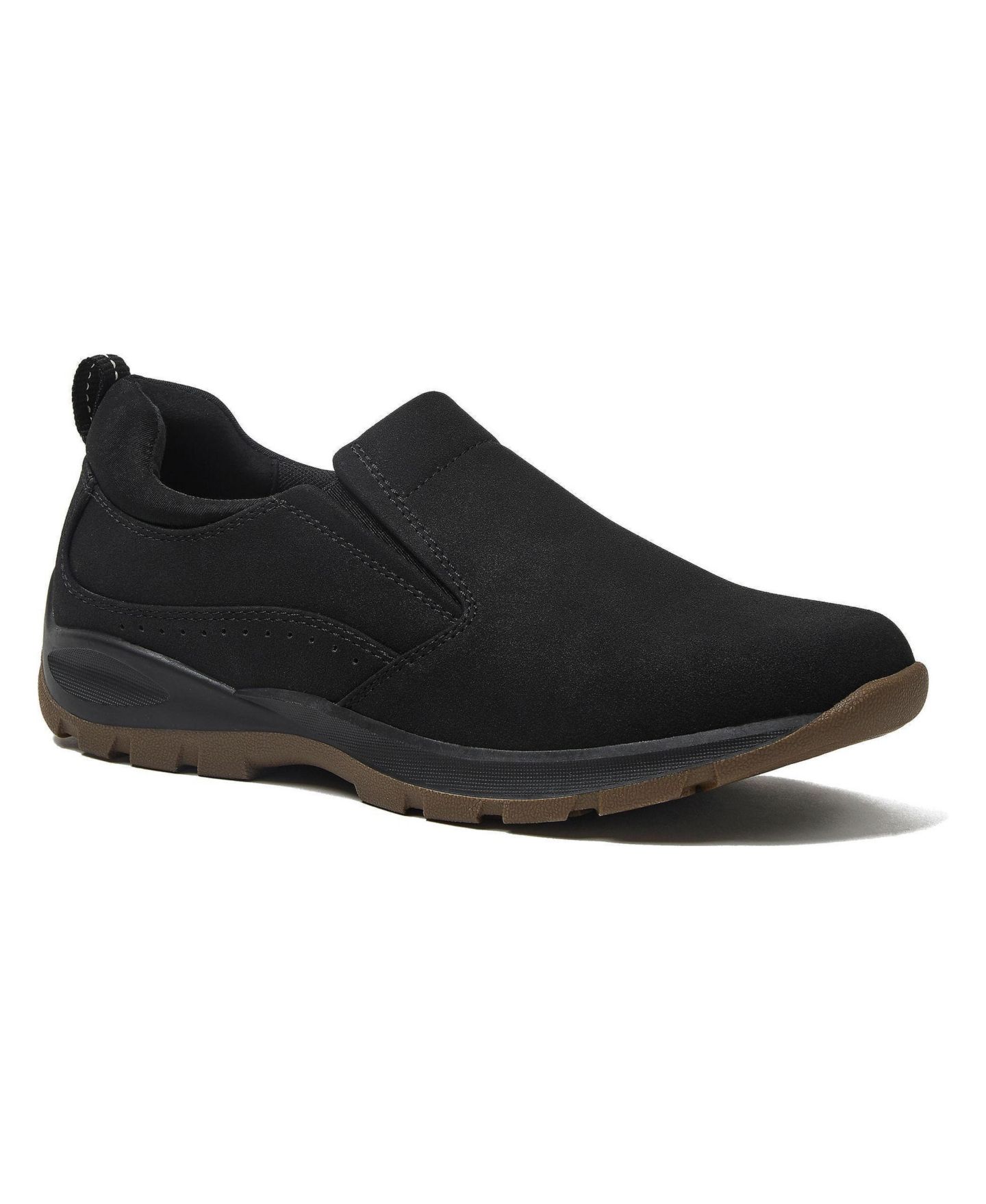 Мужские туфли Lands' End Wide Width Any Weather Slip On, цвет: Чёрный — фото 1