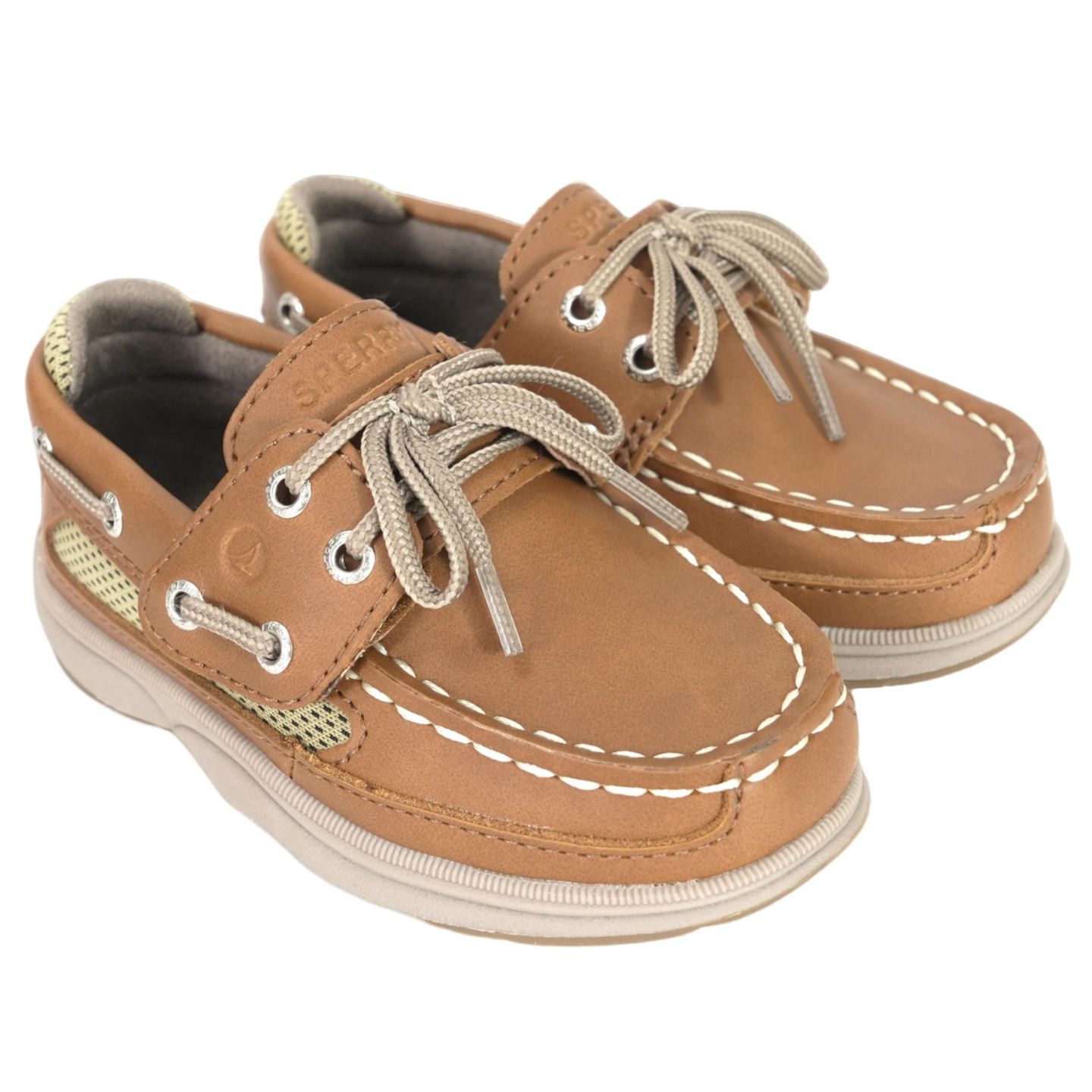 Кроссовки Sperry Lanyard Boat Shoes with Memory Foam Insole для девочек, цвет: Каштановый кожаный — фото 8