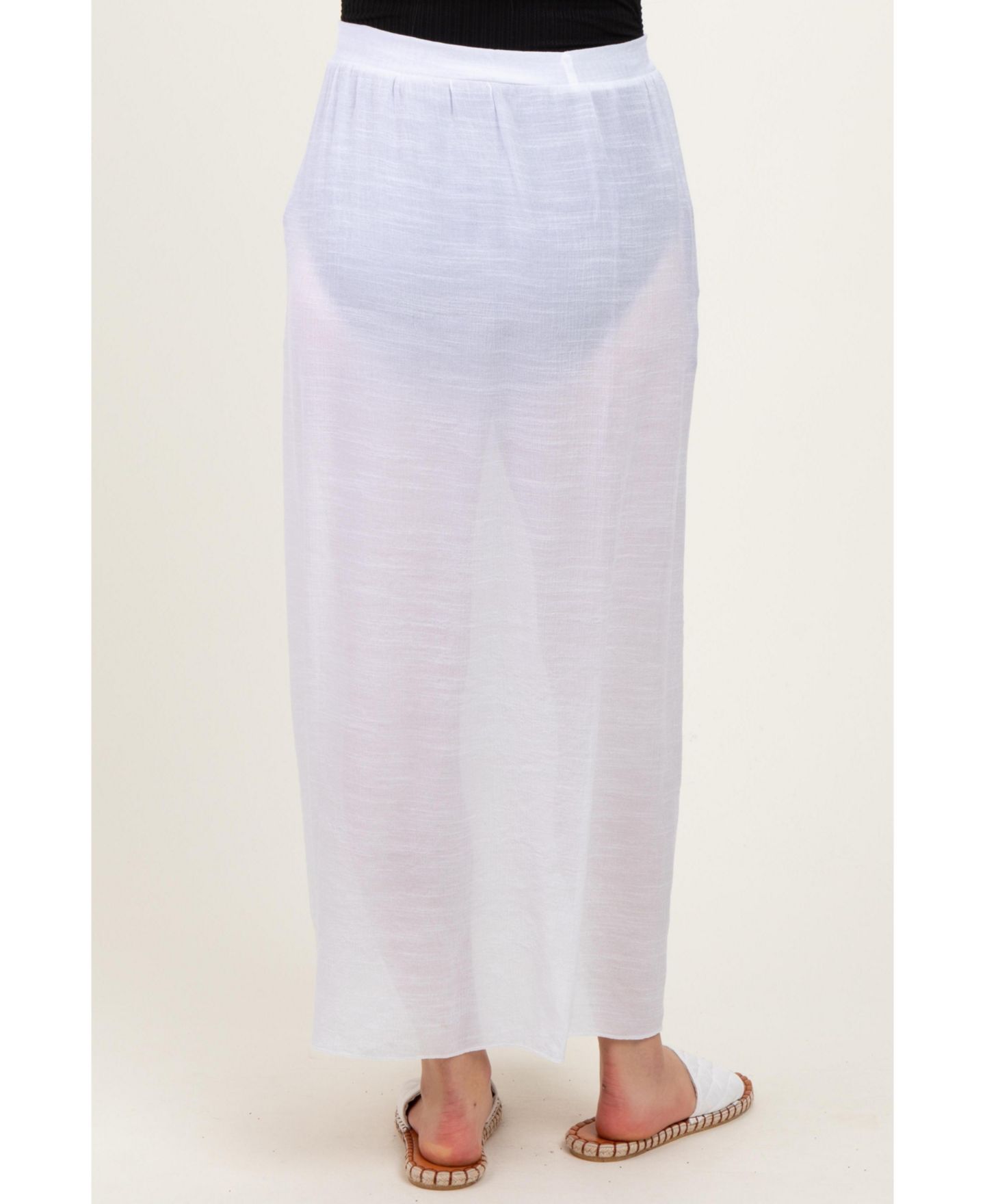 Женская юбка Pinkblush White Loose Beach Cover Up, цвет: Белый — фото 4
