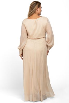 sachin and babi light blue dress Boho Lace Maternity Dress, Long Sleeve Maternity Dress, Embroidered Maternity  Dress, Chiffon Maternity Dress, Scoop Neck Maternity Dress