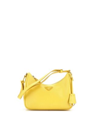 Mini Re-Edition Hobo Saffiano Leather