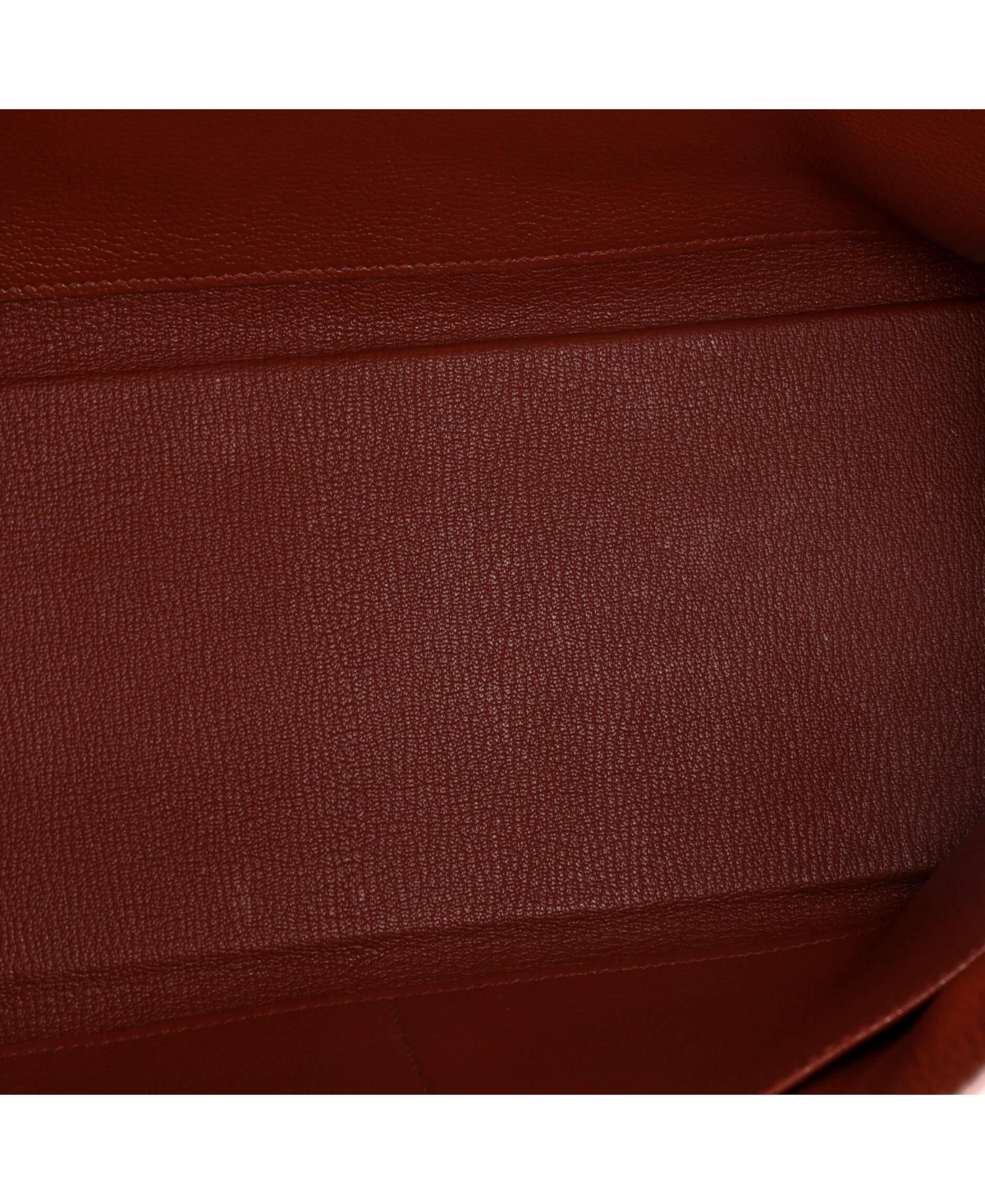Pre-Owned HERMES Kelly 35 Handbag Brown Clemence with Gold Hardware