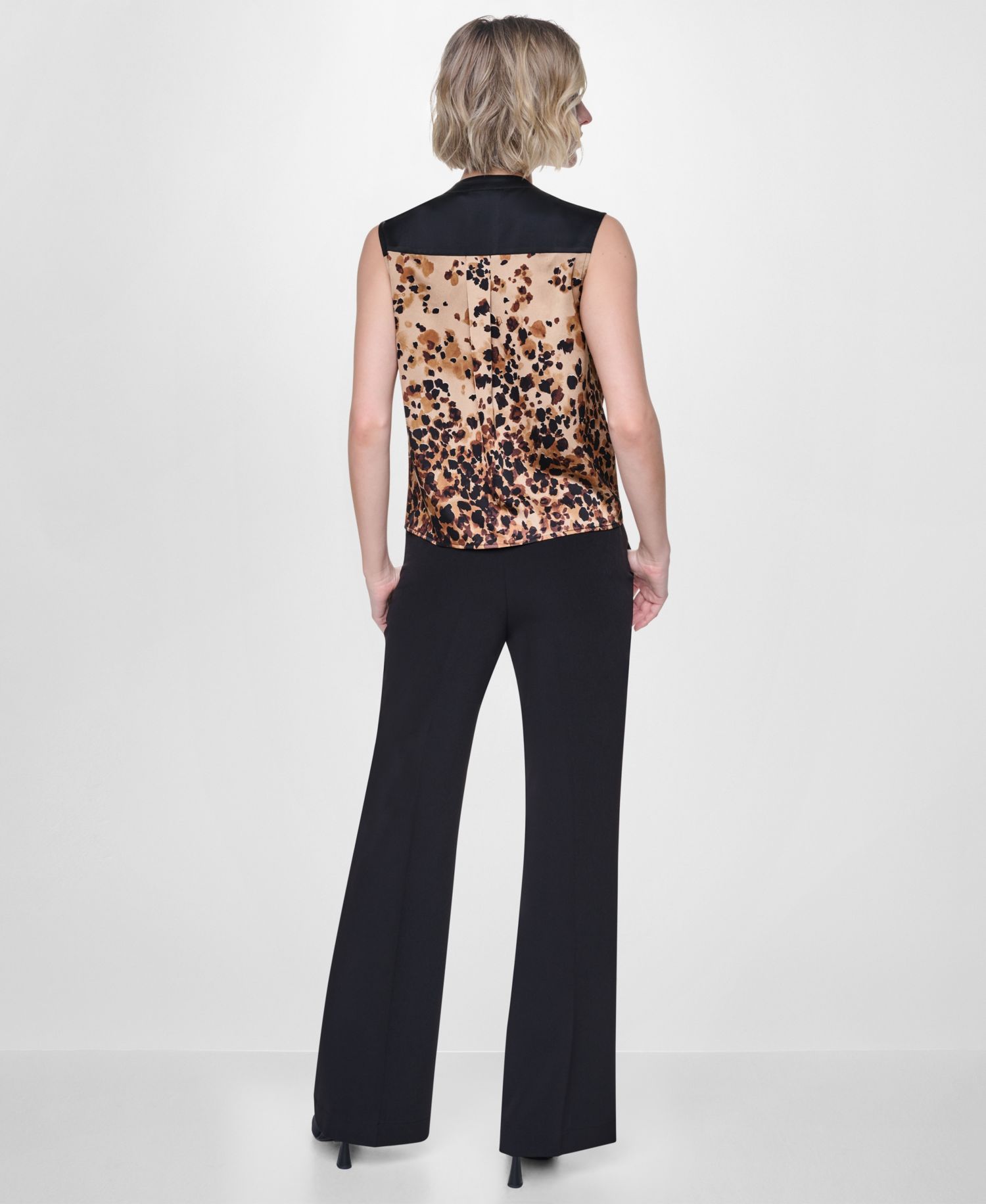 Women's Sleeveless V-Neck Blouse