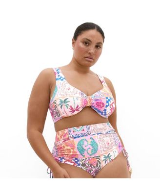 Women's Positano Print Underwire Bikini Top