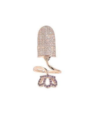 Women's Embellished Cluster Finger Ring